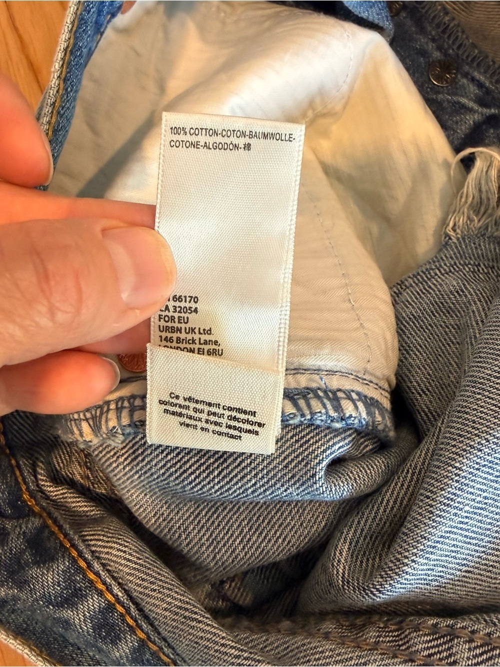 We The Free Light Wash Frayed Hem Denim Shorts - Picture 9 of 10